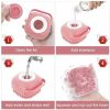 Dog Cat Bath Brush Comb Silicone Rubber Dog Puppy Massage Brush Hair Fur Grooming Cleaning Brush Soft Shampoo Dispenser